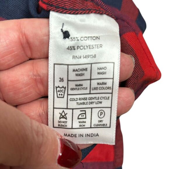 NWT Nomad Buffalo Red/Blue Plaid Soft Flannel LS Shirt Toddler Boy Size 5 - Picture 7 of 8